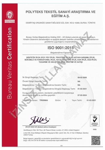 ISO 9001:2015 UKAS